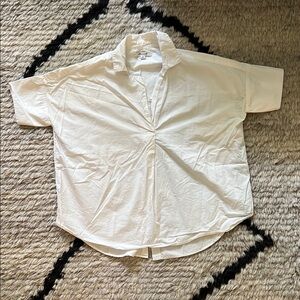 Madewell white shirt with buttons on back